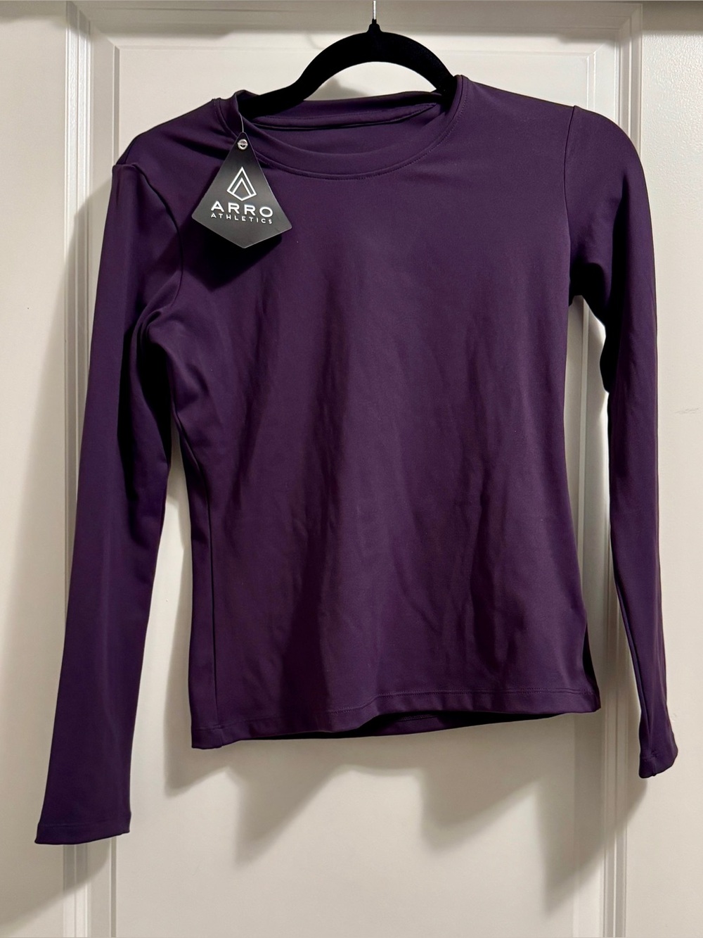 Women's Long-Sleeve Crewneck Top — Deep Purple